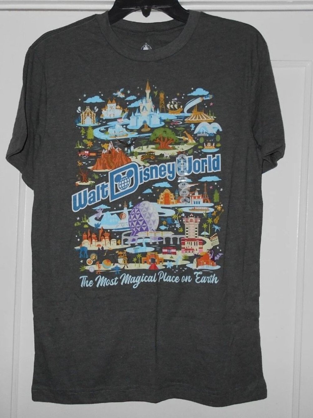 Disney Parks 2026 WDW The Most Magical Place on Earth Gray T-Shirt S